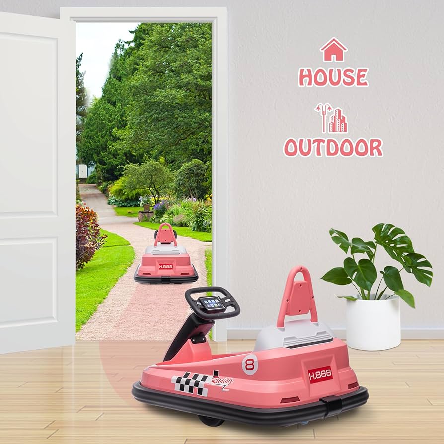 tou ki❤️ Amazon.com: Hetoy Bumper Car for Toddlers, 6V Electric Ride